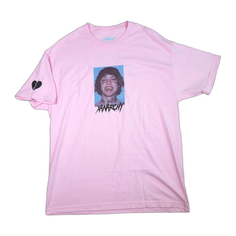 Lil Xan Total Xanarchy Tour Pink T Shirt XL Broken Heart Graphic Print Mens